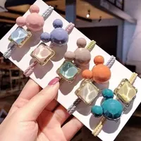 Hair Accessories Women Ties Candy Rubber Carton Hair Band