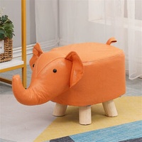 Elephant stool children's animal stool solid wood shoe stool creative small stool home living room cartoon cute stool