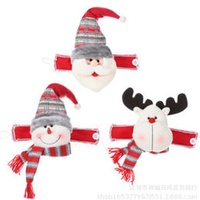 Christmas rubber band curtain buckle Christmas decorations home window cartoon