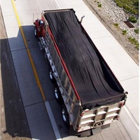 Heavy Duty PVC Mesh Fabric Black Seamless Ripstop 10 Oz Polypropylene Asphalt Flip
