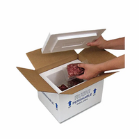 Cold Delivery Carton Foam Liner Styrofoam Fresh Food Thermal Insulated Shipping Box