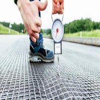 Self Adhesive Composite Geogrid Asphalt Coated Glass Fiber For Pavement Reinforcement