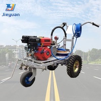 Asphalt Road Painting Machine Double Gun Double Nozzle Cold Paint Hand Push Scribing Machine