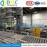 Heavy Duty Motorized Conveyor Galvanized Chain Automatic Drum Roller Conveyor with Adjustable Speed Load Capacity Pallets Carton Boxes Logistic Conveyor Lines