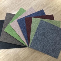Printed Nylon Material with PVC PU RUBBER NONWOVEN FABRIC and ASPHALT backing carpet tiles