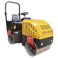 Road Bridge Engineering Concrete Pavement Ride-on Mini Road Roller Smooth Drum Roller Double Drum Asphalt Roller
