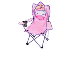 Outdoor Kids Folding Camping Chair with Cartoon Animal Design Picnic Foldable Comfortable and