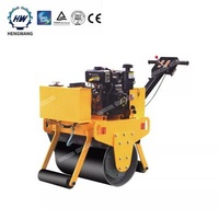 For Concrete Asphalt Road Hengwang HW-700C Single Wheel Road Roller Metal Drum Road Roller Or Small