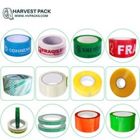 Box packing tape 25m-500m Transparent white black color custom printed Bopp Strong Toughness Shipping