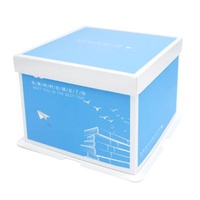 Double-layer handmade fondant and unique cake boxes high open window mousse bulk pastry cake box