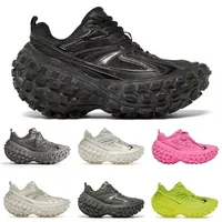 2025 Track Runners Top Designer Tire shoes Black White Light Beige Pink Tracks Platform Leather Defender Bouncer for Men Women Nylon Trainers Sneakers