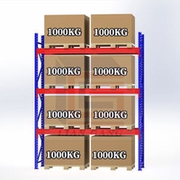 Heavy Duty Steel Stacking Racks Steel Cargo Warehouse Industrial Tool Storage Rack Shelves Metal Pallet Racking