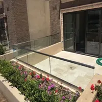 Customized in-Floor Frameless Glass Stair Handrail for Villa Balcony/Staircase