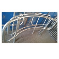 Outdoor Industrial Galvanized Steel Ball Joint Handrail Stanchion Stairs Handrail