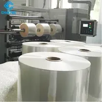 Roll Size 1200mm X 5000m 20micron Clear BOPP Film One Side Heat Sealable with Single Corona Treatment