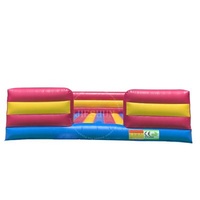 0.55mm PVC Tarpaulin Plato Customized Inflatable Waist Jump Pad With Colorful Small Jumping Guardrail Pad For Sale
