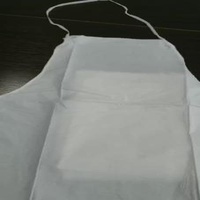 Disposable Nonwoven Microporous Film Laminate PP Membrane Coated Apron Waterproof Tear Abrasion Resistance Typical Style OEM