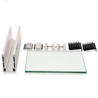 12 MM Glass Balustrade Handrail Railing System Aluminum U-channels Profile