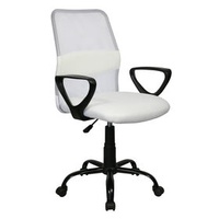 Mesh Office Chair Wholesale Chair Office Furniture High Back Nylon Fixed Handrail White Office Chair