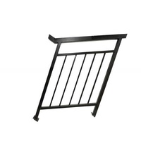 Steel Outdoor Stair Handrail Painted Staircase Railings Flooring Mounted