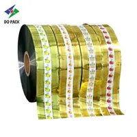 Custom Toffee Candy Sweet Confectionary Food Packaging BOPP VMCPP VMPET Twisting Plastic Roll Film
