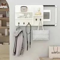 Storage Holders Racks Wooden Electric Meter Box Cover Power Switch Hide Home Wall Shelf Rack Decorative Board Painting Elegant Home Decor CL250211