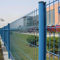 Easily Assembled China Made High Strength PVC Coated 3d Curved Welded Wire Mesh Fence For Construction Guardrails