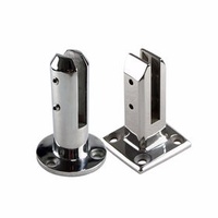 Stainless Steel 90DEG Railing Handrail Pipes Base Support Fittings