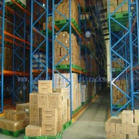 Pallet Weight 2200 LBS X Two Pallets Per Level Selective Pallet Racks In Bulk Rack Warehouse