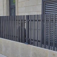Grade 6063 Bending Balcony Handrail Outdoor Balusters Aluminium Components For Fence