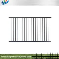 Stainless Steel Aluminum Metal Fence Flat Top Stair Fence Handrail