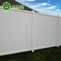 Factory Wholesale, Green Environmental Protection 5X8 Semi-Privacy Vinyl Fence Panel and Courtyard Works, White Guardrail