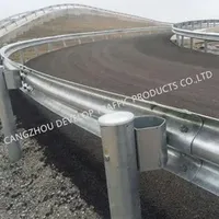 Steel W Beam Highway Guardrail Road Safety Crash Barrier Curved Guardrail