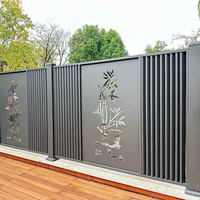 Villa Steel Guardrail Outdoor Louver Railing Roof Terrace Balcony New Chinese Courtyard Zinc Steel Fence