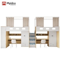 Non-Slip Silent Storage Ladder And Thick Guardrail 4600*900*2120 Apartment Bed For Kids/Teens/Young Adults Made In Foshan Factory Myidea