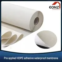 Pre-Applied High Polymer HDPE Self Adhesive Waterproof Membrane