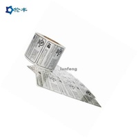 Art Paper Foil Silver Sticker Label Printing Rear Adhesive BOPP