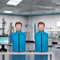 Half Body CPR Training Manikin with Monitor for Medical Science Training Economic CPR Manikin Medical Basic CPR Manikin Model