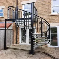 Prima Carbon Wood Steps Steel Stair Handrail