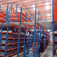 Warehouse Storage Pallet Steel Mezzanine Racking Industrial Mezzanine Racking System Factory Mezzanine Platform Floor Racks Systems