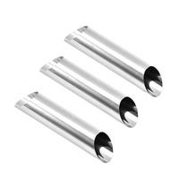 Sustainable Stainless Steel Package 3PCS Rolling Tubes Bread Mold Croissant Rolling Pastry Pan