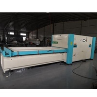 PVC Film Vacuum Press Membrane Wood Laminating Machine For Door Cabinet Kitchen Making Membrane Hot Press Machine 2 tables