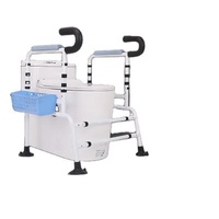 Manufacture Non-slip Professional Toilet Promotion Price Handrail Adjustable Toilet Safety Handle Bar Automatically For Handicapped
