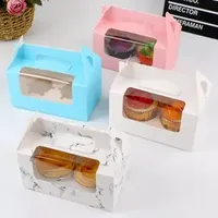 Cookie Boxes with Window for Paper Gift Giving Brown Bakery Cupcake Boxes for Packaging Easy Estate Holiday Pastry Dessert Boxes