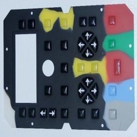 Multi buttons Flexible Rubber Membrane Switch with Quakeproof For GPS
