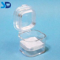 Recycled Materials Dental Membrane Box / Denture Box With Film / Clear Crown Box With Membrane