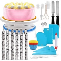 Viable Multifunctional Kitchen Dessert Baking Supplies 106 PCs Decorating Kit Cake Turntable Set Pastry Tool Decorating Kit