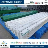 ISO9001 Standard Anti-Corrosion Customized Steel Galvanized Three Waves Highway Guardrail