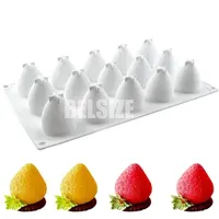 3D Strawberry Silicone Mold Cake Silicone Molds For Baking Mousse Chocolate Friut Pastry Molds Dessert Cake Decorating Tools 240729