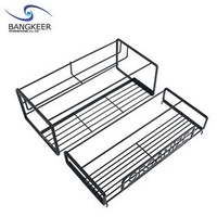 Factory price Spice racks 2 Layers Spice Jar Storage Shelf Organizer Metal Kitchen Spice
